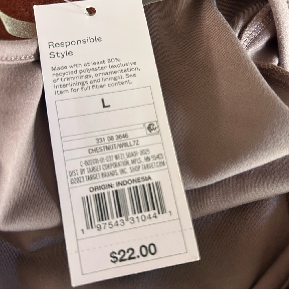Wild Fable Mauve Long Sleeve Mini Dress - Picture 6 of 8